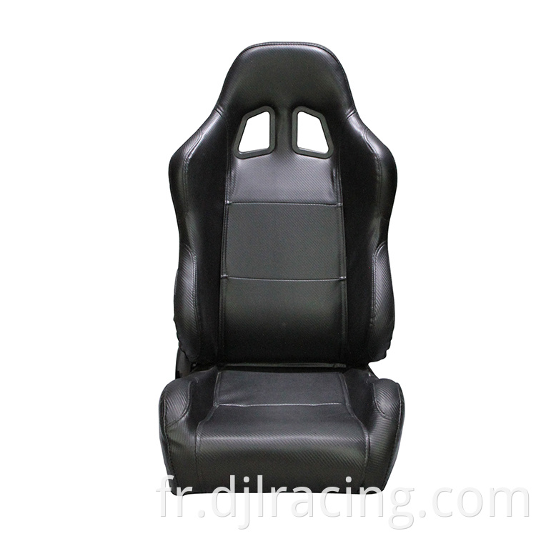 DJL-RS017A Racer pour automobile universel en cuir en cuir à mode avec sièges d'auto de curseur Utiliser un siège de course de tracteur